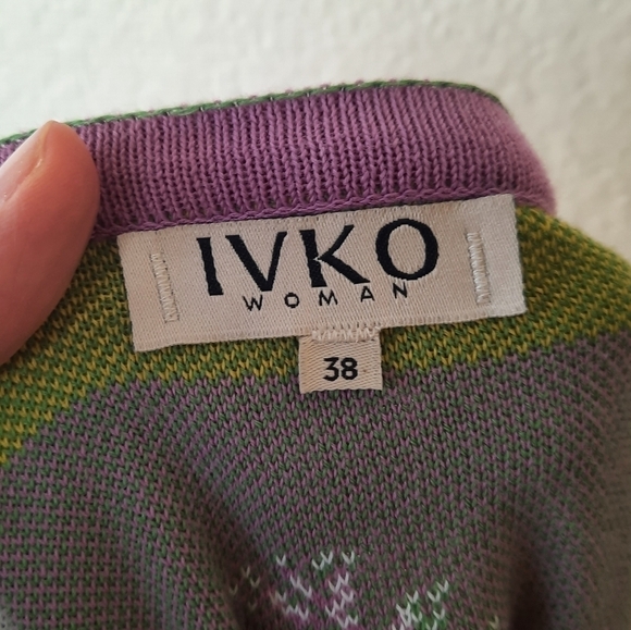 Ivko Wild Flower Cardigan Sweater 38 - Picture 4 of 7